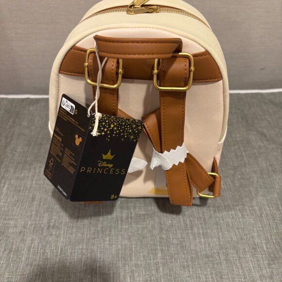 Loungefly Disney Beauty And The Beast Mini Backpack Belle Bouquet Floral Bag - Picture 2 of 2